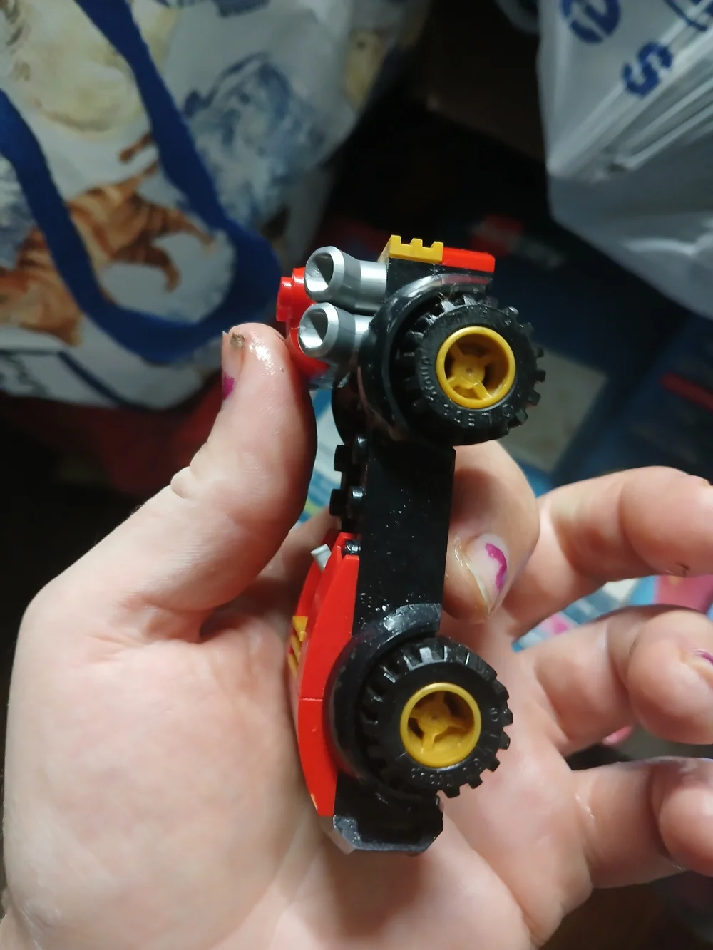 LEGO Ninjago vehicle, likely from the Kai's Ninja Race Car EVO (71780) set.